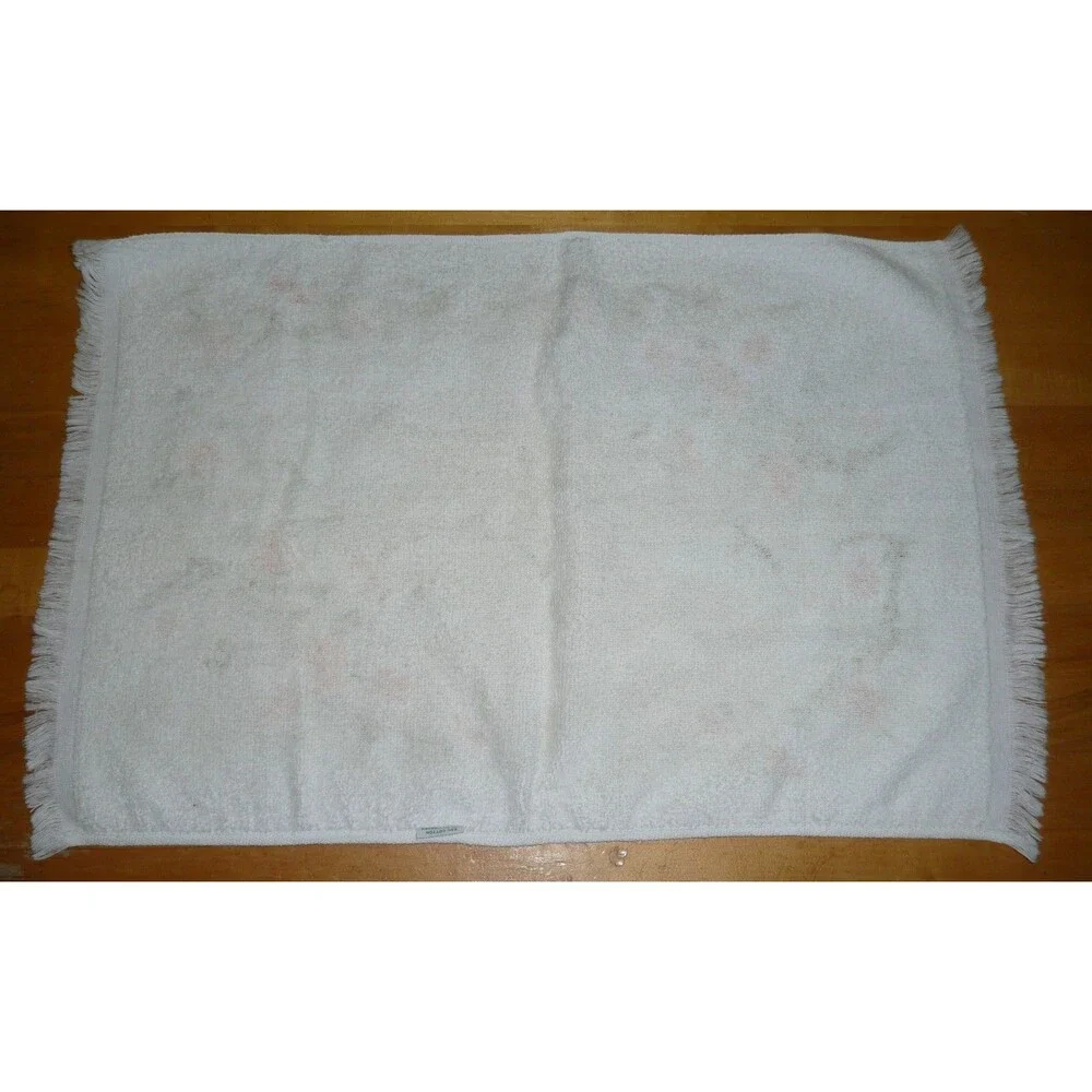 VTG set Leshner Cotton Bath + Head Towel Butterfly Floral Branches Butterflies